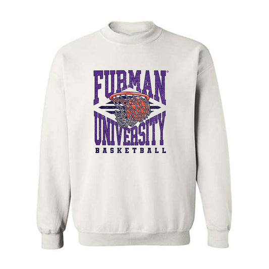 Furman - NCAA Men's Basketball : Davis Molnar - White Sport Sweatshirt