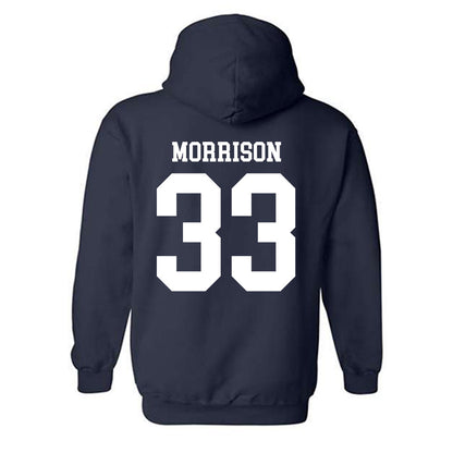 Rice - NCAA Football : Myron Morrison - Navy Classic Shersey Hooded Sweatshirt