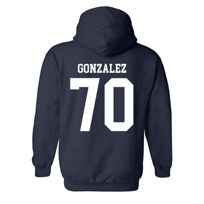 Rice - NCAA Football : Isaiah Gonzalez - Navy Classic Shersey Hooded Sweatshirt