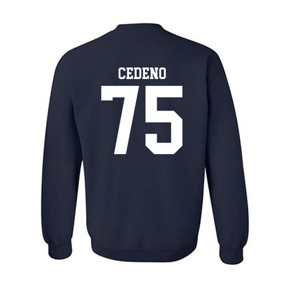 Rice - NCAA Football : Miguel Cedeno - Navy Classic Shersey Sweatshirt