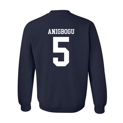 Rice - NCAA Football : Chike Anigbogu - Navy Classic Shersey Sweatshirt