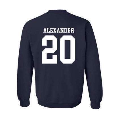 Rice - NCAA Football : Daelen Alexander - Navy Classic Sweatshirt