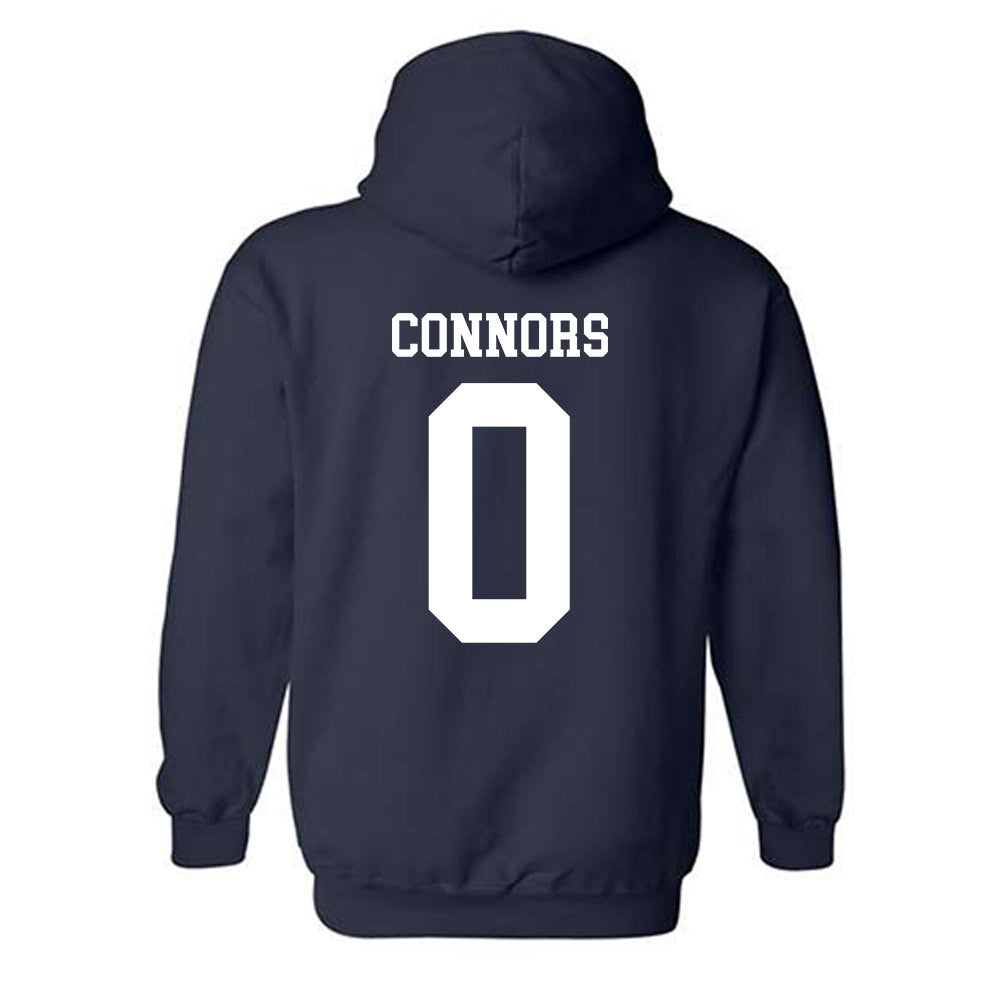 Rice - NCAA Football : Dean Connors - Navy Classic Shersey Hooded Sweatshirt