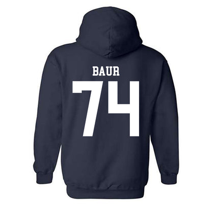 Rice - NCAA Football : Brad Baur - Navy Classic Hooded Sweatshirt