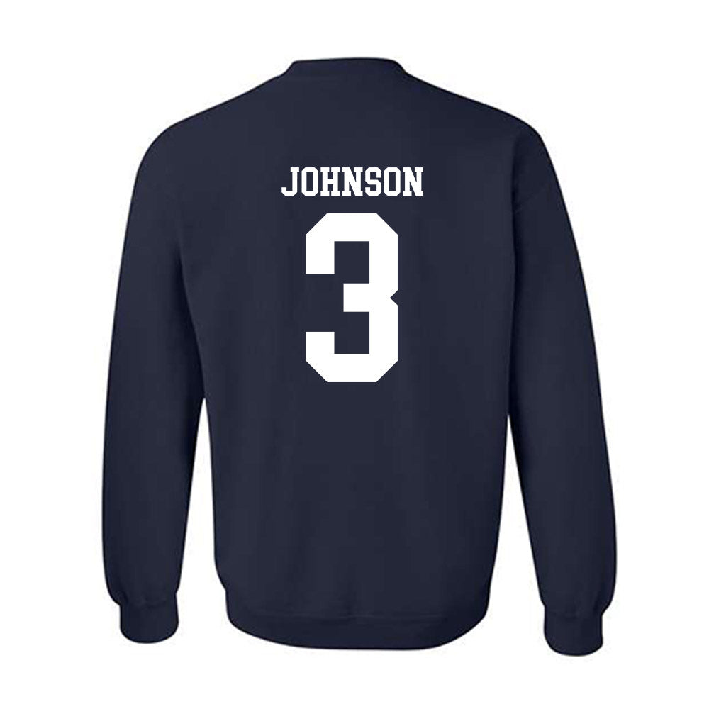 Rice - NCAA Football : JoVoni Johnson - Navy Classic Shersey Sweatshirt