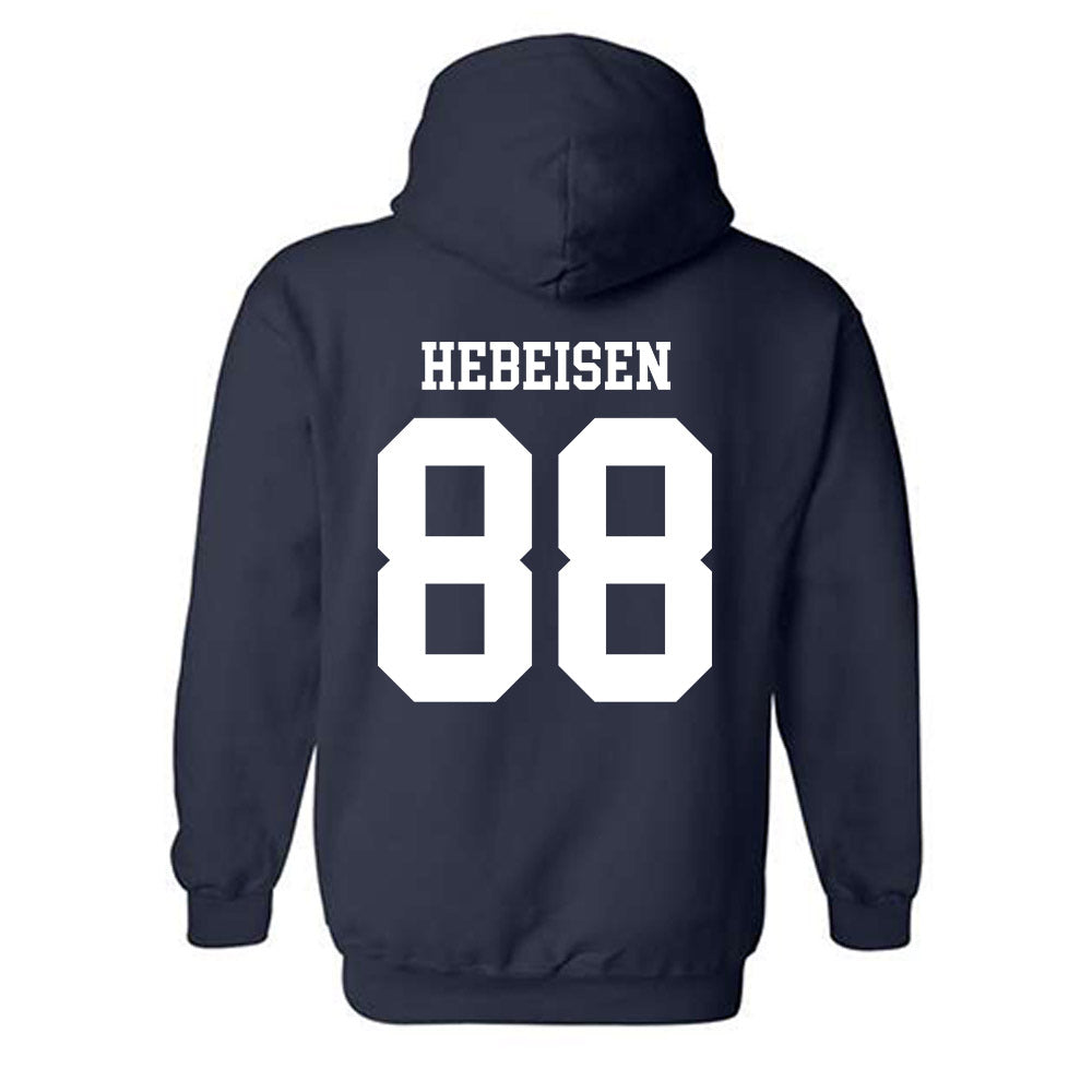 Rice - NCAA Football : Jaggar Hebeisen - Navy Classic Shersey Hooded Sweatshirt