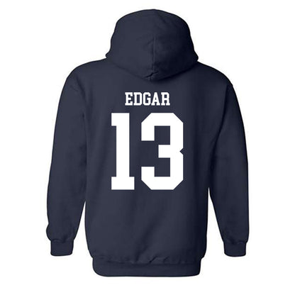 Rice - NCAA Football : Christian Edgar - Navy Classic Shersey Hooded Sweatshirt
