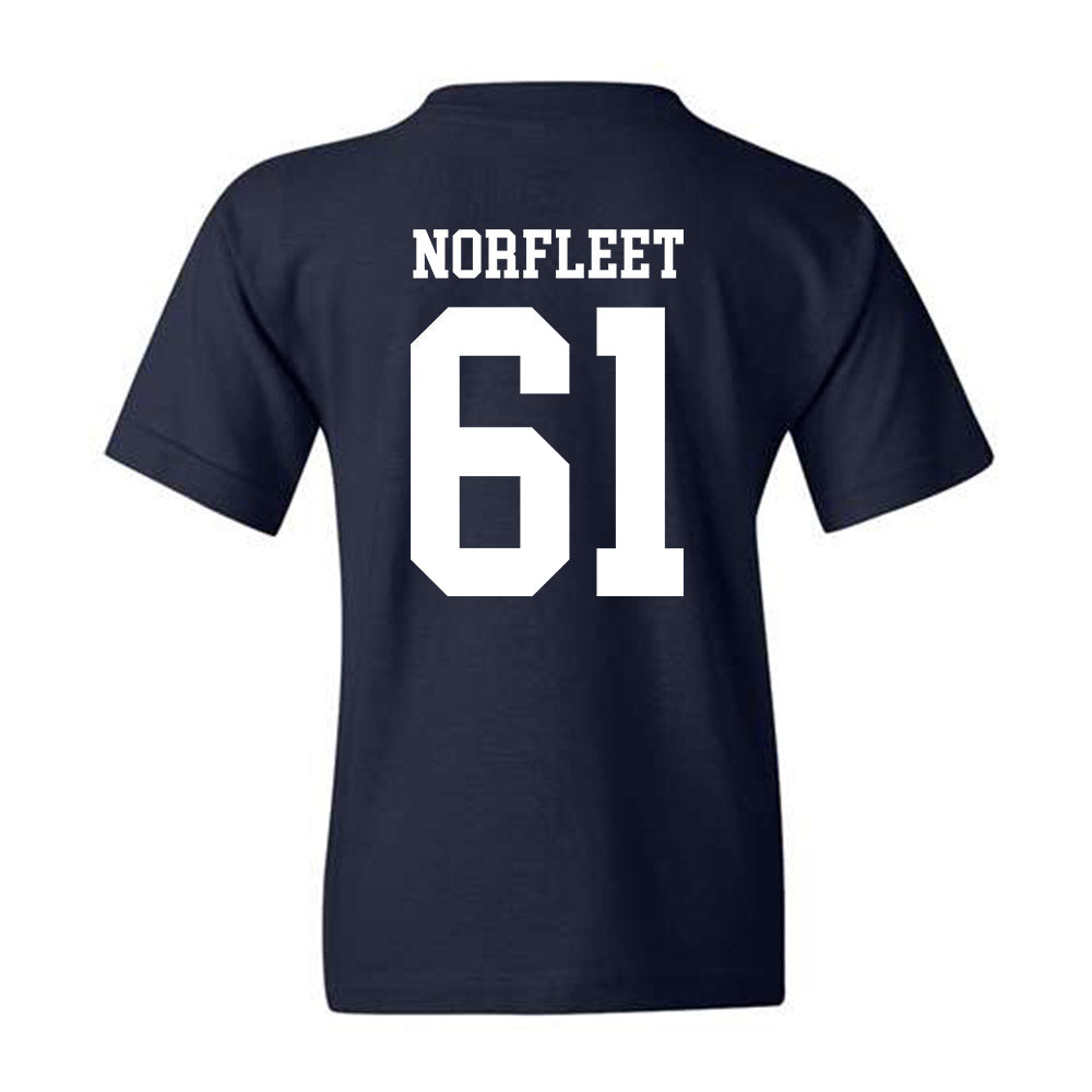 Rice - NCAA Football : Trace Norfleet - Navy Classic Shersey Youth T-Shirt