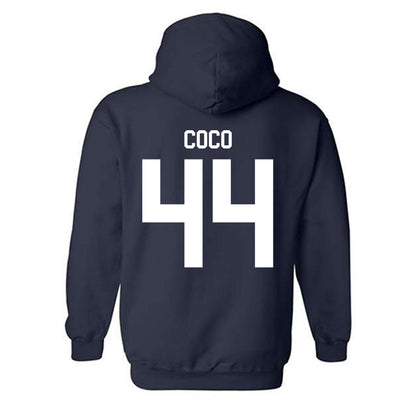 Rice - NCAA Football : Coleman Coco - Navy Classic Hooded Sweatshirt