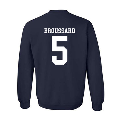 Rice - NCAA Football : Ari Broussard - Navy Classic Shersey Sweatshirt