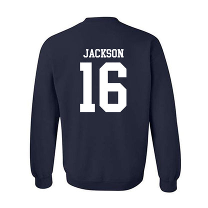 Rice - NCAA Football : Quinton Jackson - Navy Classic Shersey Sweatshirt