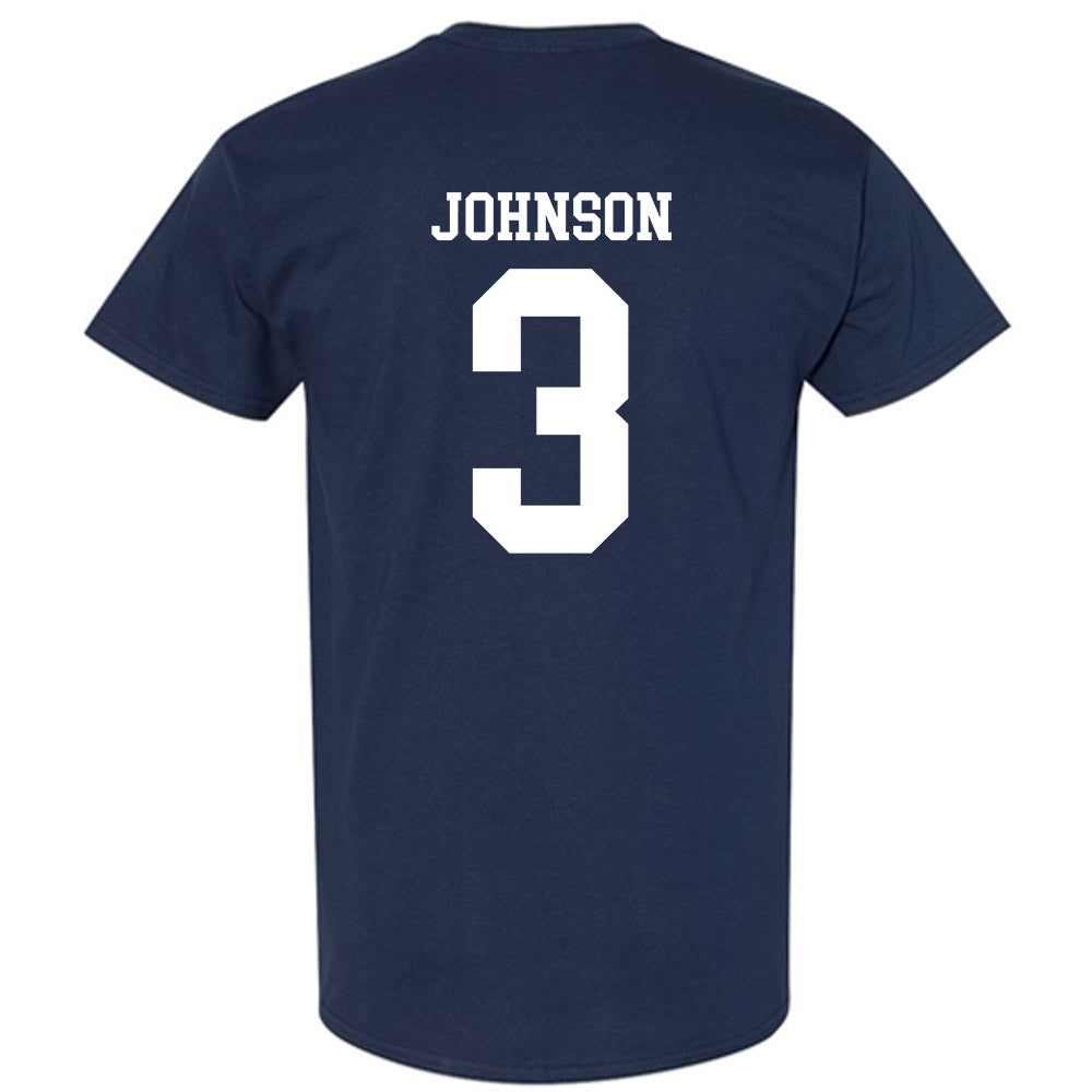 Rice - NCAA Football : JoVoni Johnson - Navy Classic Shersey Short Sleeve T-Shirt