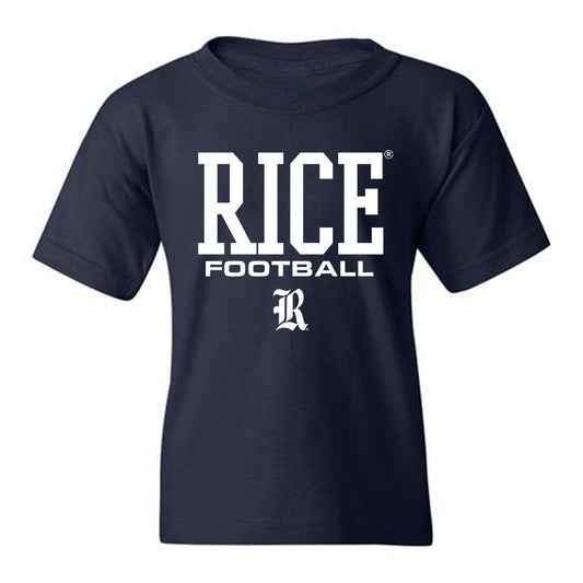 Rice - NCAA Football : Coleman Coco - Navy Classic Youth T-Shirt