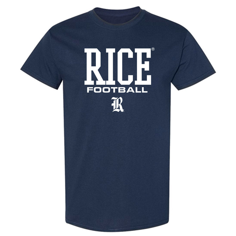 Rice - NCAA Football : Brad Baur - Navy Classic Short Sleeve T-Shirt