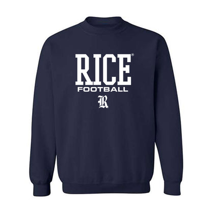 Rice - NCAA Football : Isaiah Gonzalez - Navy Classic Shersey Sweatshirt