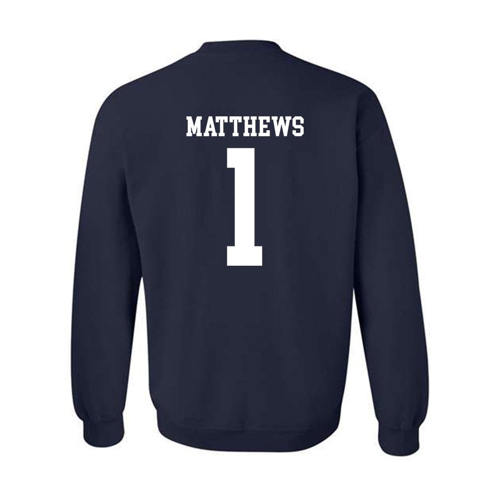 Rice - NCAA Baseball : Caleb Matthews - Crewneck Sweatshirt Classic Shersey