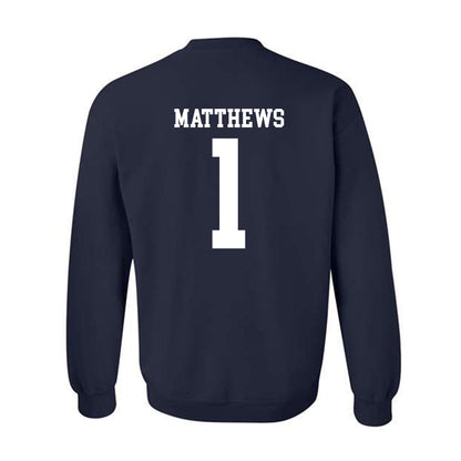 Rice - NCAA Baseball : Caleb Matthews - Crewneck Sweatshirt Classic Shersey