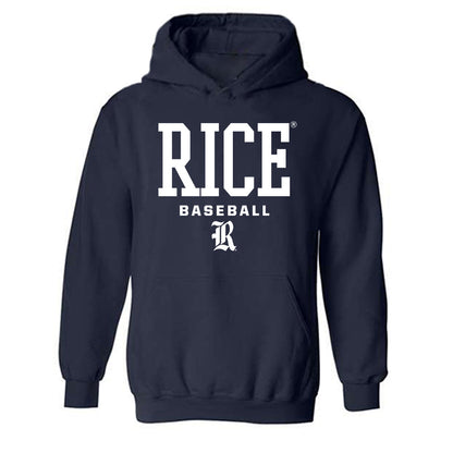 Rice - NCAA Baseball : Caleb Matthews - Hooded Sweatshirt Classic Shersey