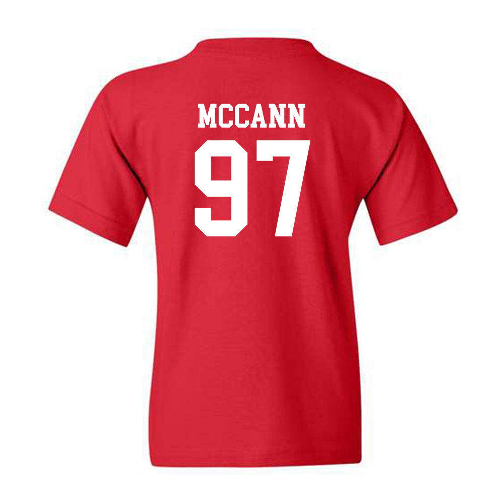 Rutgers - NCAA Football : Riley McCann - Red Classic Shersey Youth T-Shirt