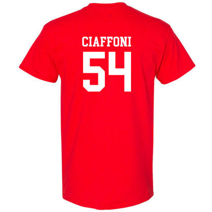 Rutgers - NCAA Football : Nick Ciaffoni - Red Classic Shersey Short Sleeve T-Shirt
