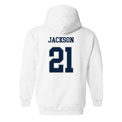 Xavier - NCAA Baseball : Dominic Jackson - Hooded Sweatshirt Classic Shersey