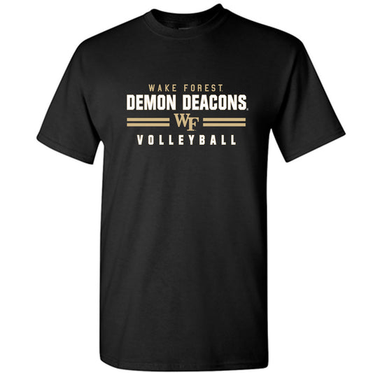 Wake Forest - NCAA Women's Volleyball : Paige Crawford - Black Classic Short Sleeve T-Shirt