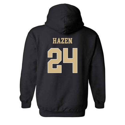 Wake Forest - NCAA Football : Dylan Hazen - Black Classic Shersey Hooded Sweatshirt