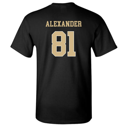 Wake Forest - NCAA Football : Deuce Alexander - Black Classic Shersey Short Sleeve T-Shirt