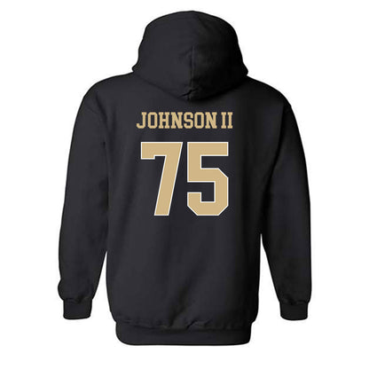 Wake Forest - NCAA Football : Derrell Johnson II - Black Classic Shersey Hooded Sweatshirt