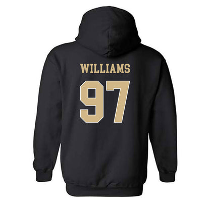 Wake Forest - NCAA Football : Quincy Williams - Black Classic Shersey Hooded Sweatshirt