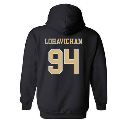 Wake Forest - NCAA Football : Zach Lohavichan - Black Classic Shersey Hooded Sweatshirt