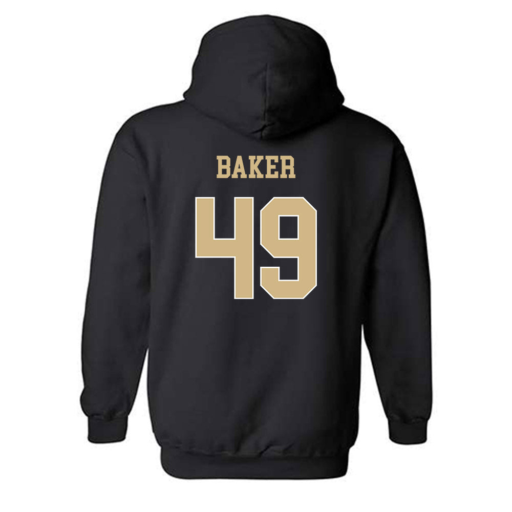 Wake Forest - NCAA Football : Landen Baker - Black Classic Shersey Hooded Sweatshirt
