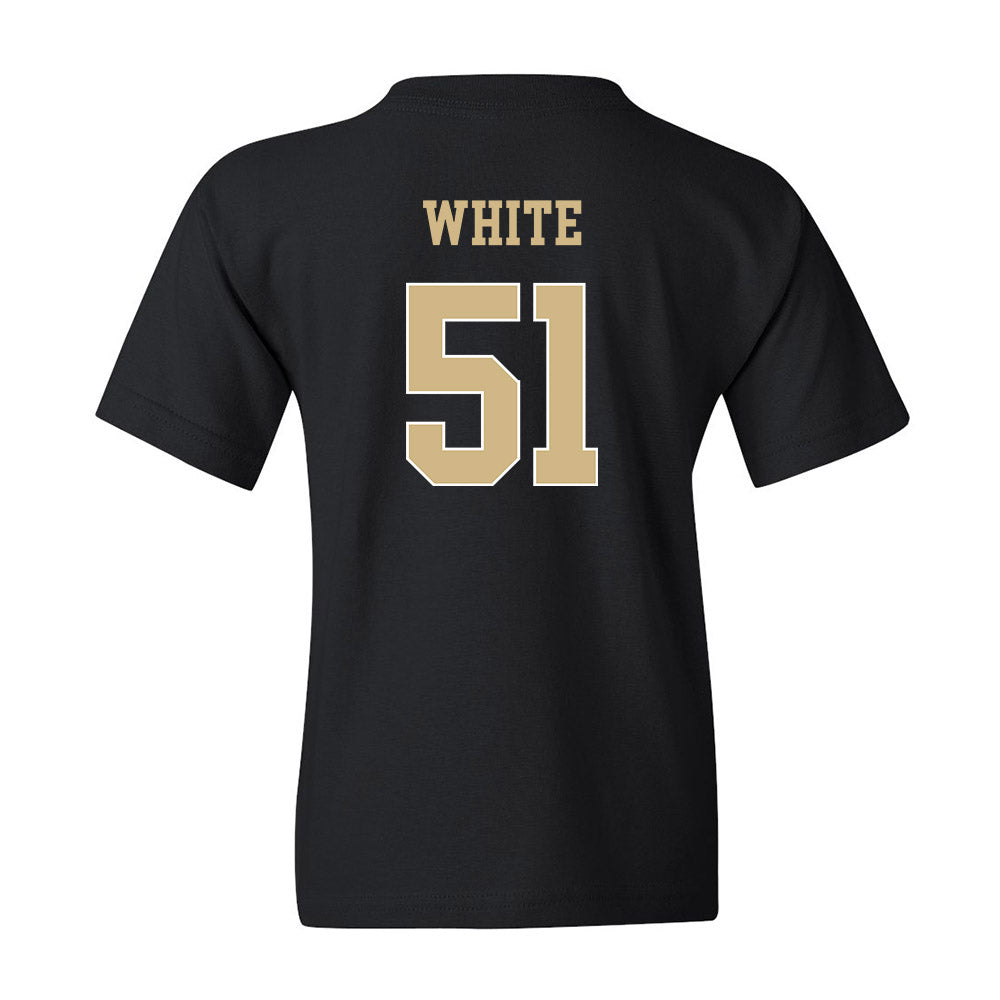 Wake Forest - NCAA Football : Luke White - Black Classic Shersey Youth T-Shirt