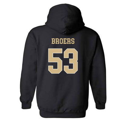 Wake Forest - NCAA Football : Carter Broers - Black Classic Shersey Hooded Sweatshirt