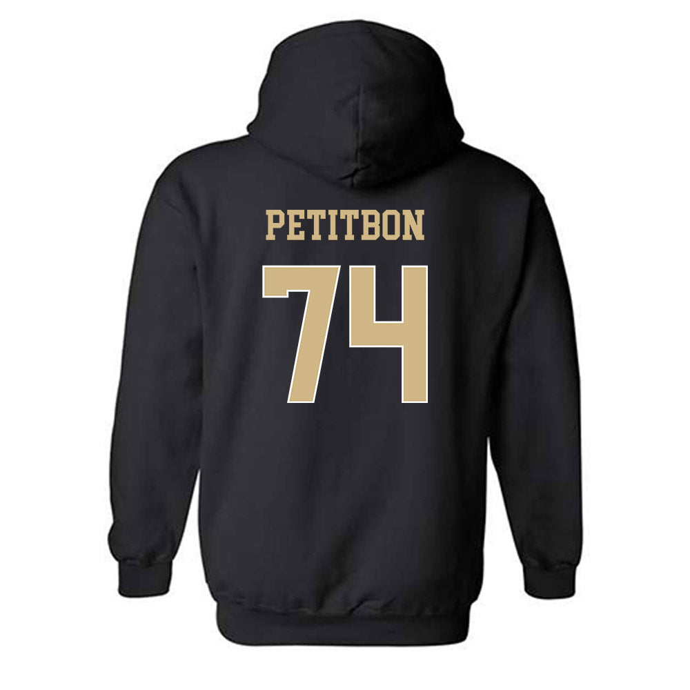 Wake Forest - NCAA Football : Luke Petitbon - Black Classic Shersey Hooded Sweatshirt