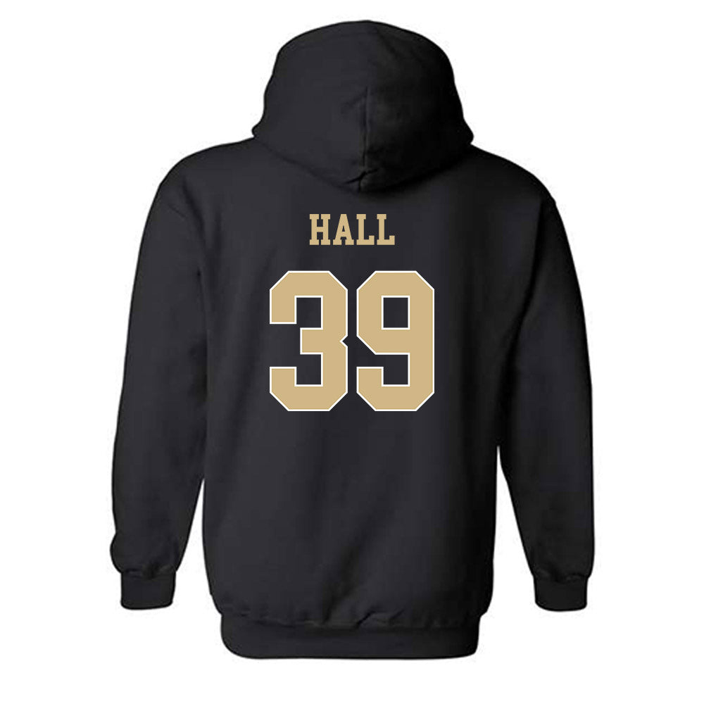 Wake Forest - NCAA Football : Aiden Hall - Black Classic Shersey Hooded Sweatshirt