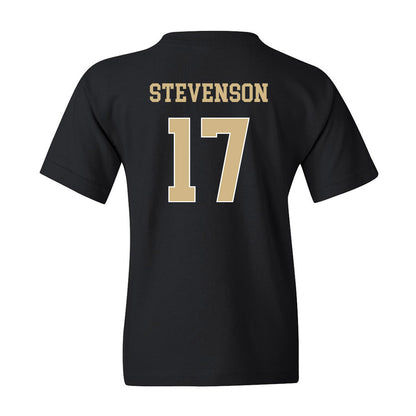 Wake Forest - NCAA Football : Zamari Stevenson - Black Classic Shersey Youth T-Shirt