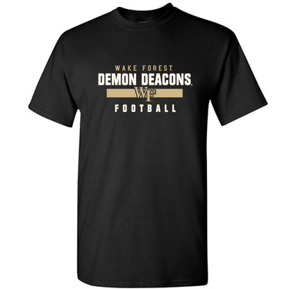 Wake Forest - NCAA Football : BJ Williams - Black Classic Shersey Short Sleeve T-Shirt
