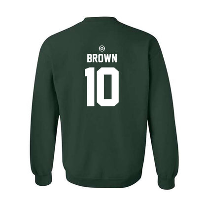 Colorado State - NCAA Football : Vincent Brown - Green Classic Sweatshirt