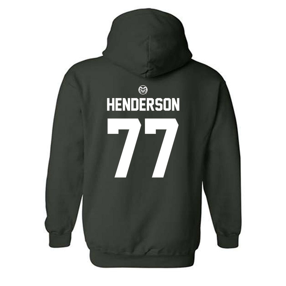 Colorado State - NCAA Football : Saveyon Henderson - Green Classic Hooded Sweatshirt
