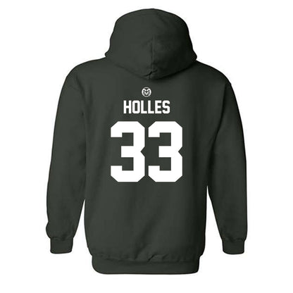Colorado State - NCAA Football : Keegan Holles - Green Classic Hooded Sweatshirt