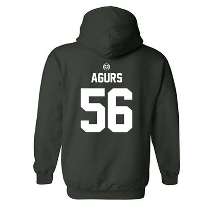 Colorado State - NCAA Football : Kenyon Agurs - Green Classic Hooded Sweatshirt