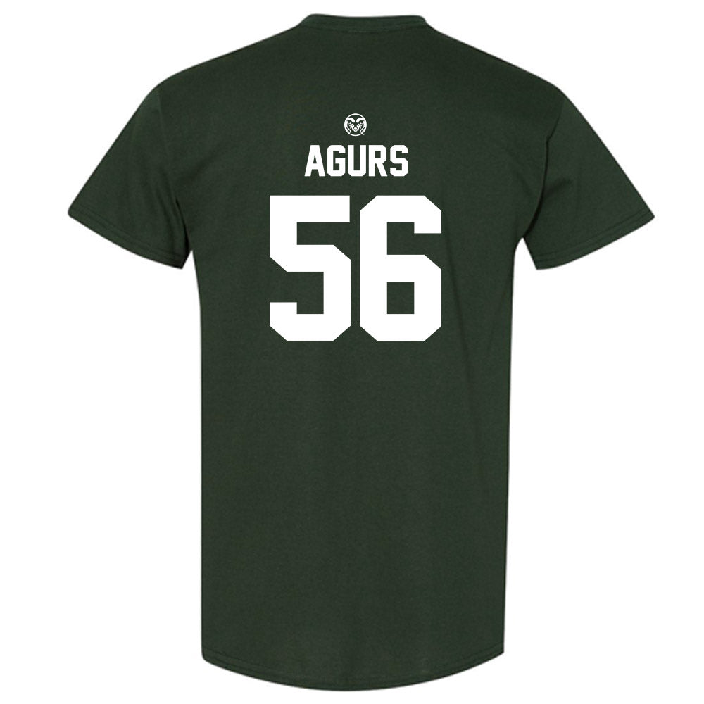 Colorado State - NCAA Football : Kenyon Agurs - Green Classic Short Sleeve T-Shirt