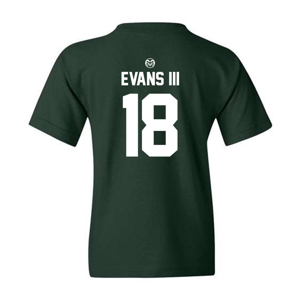 Colorado State - NCAA Football : Silas Evans III - Green Classic Youth T-Shirt