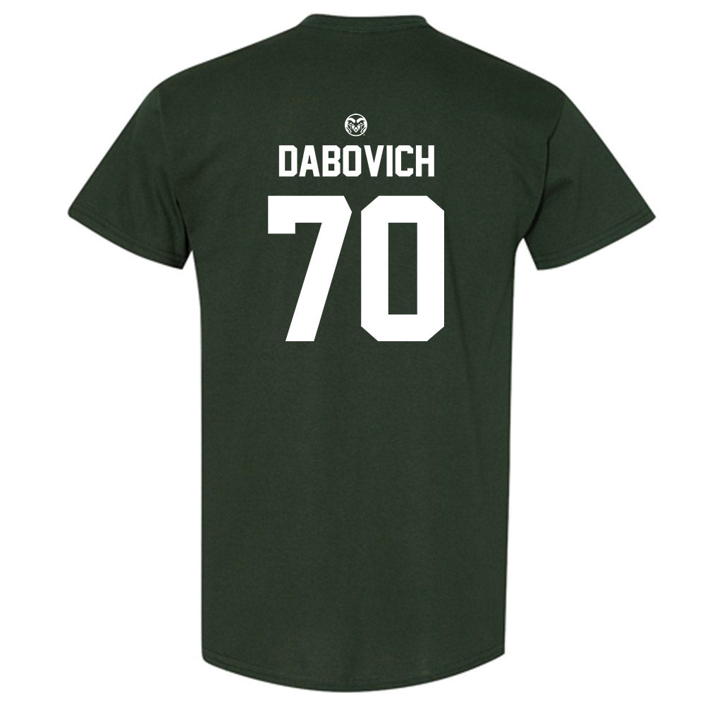 Colorado State - NCAA Football : Vladimr Dabovich - Green Classic Short Sleeve T-Shirt