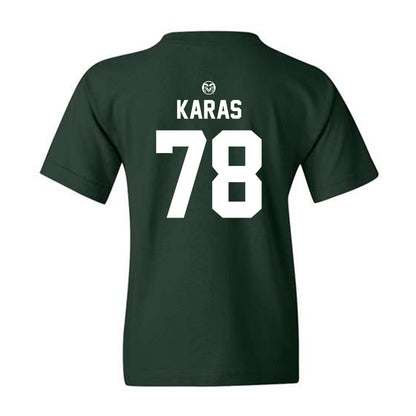 Colorado State - NCAA Football : Aaron Karas - Green Classic Youth T-Shirt