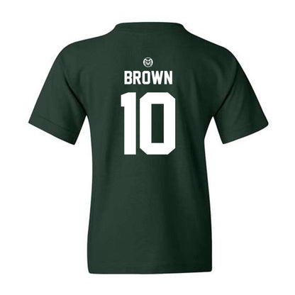 Colorado State - NCAA Football : Vincent Brown - Green Classic Youth T-Shirt