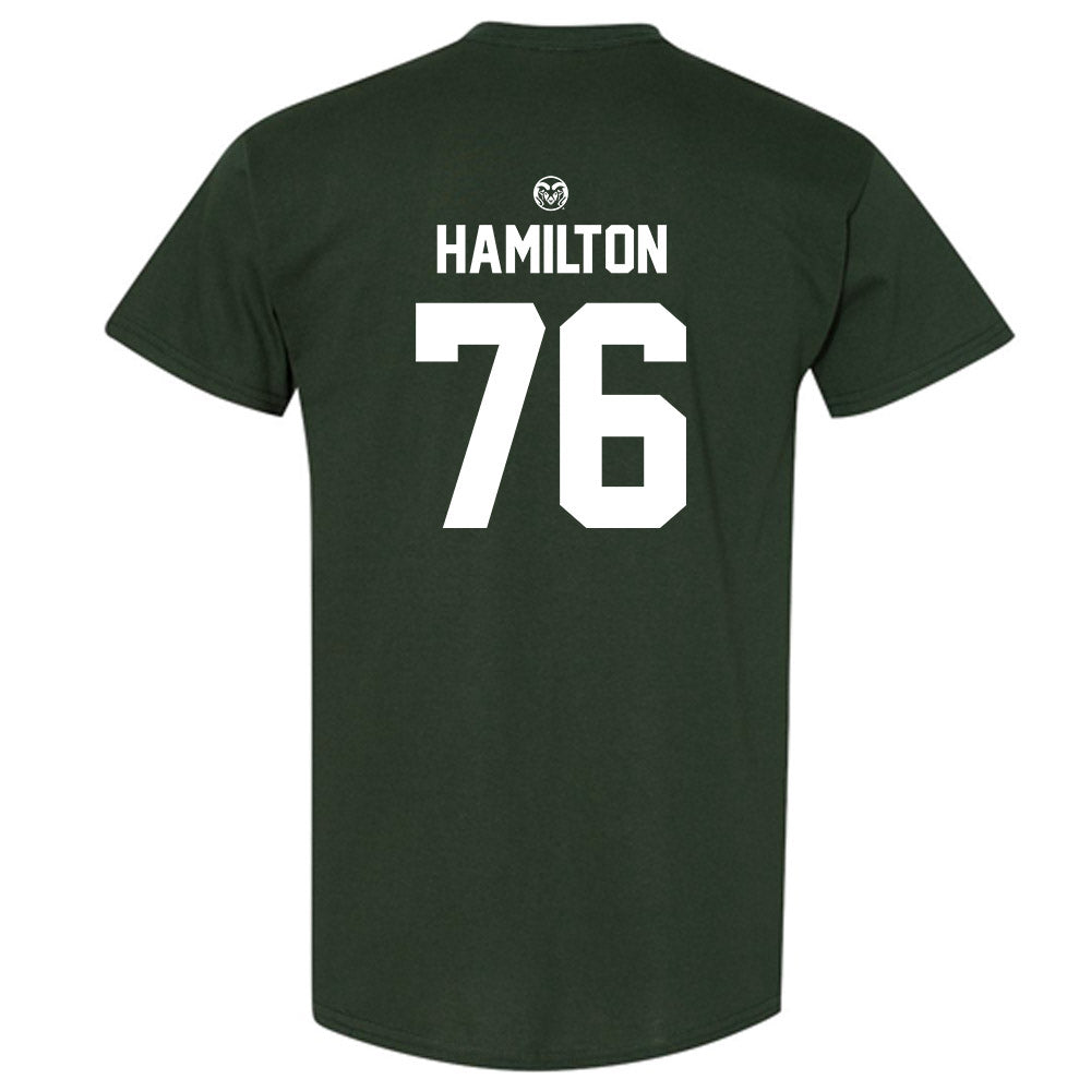 Colorado State - NCAA Football : Keegan Hamilton - Green Classic Short Sleeve T-Shirt