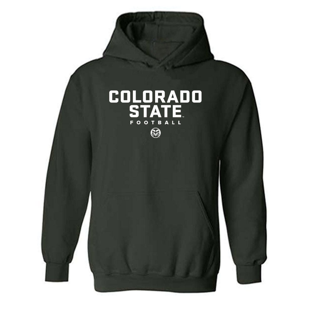 Colorado State - NCAA Football : Kenyon Agurs - Green Classic Hooded Sweatshirt