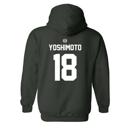 Colorado State - NCAA Women's Volleyball : Katharine Yoshimoto - Green Classic Shersey Hooded Sweatshirt